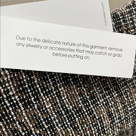 Calvin Klein brown and black tweed dress size 8 new - Picture 14 of 16